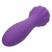 Фиолетовый вибромассажер Stella Liquid Silicone “O” Wand - 17,75 см.