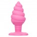 Розовая анальная пробка в виде мороженого Yum Bum Ice Cream Cone Butt Plug - 9,5 см.