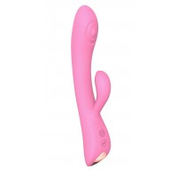 Розовый вибратор-кролик Bunny & Clyde - 22,5 см.