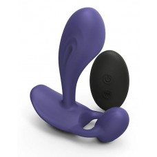 Темно-синий вибромассажер Witty P&G Vibrator with Remote Control