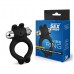 Черное силиконовое эрекционное виброкольцо Sex Expert Черное силиконовое эрекционное виброкольцо Sex Expert