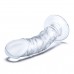 Стеклянный фаллоимитатор из стекла 7’’ Curved Realistic Glass Dildo With Veins - 15,9 см.