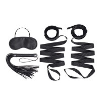 Эротический набор 4PC Bondage Bed Strap & Flogger Kit