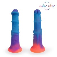 Светящийся в темноте фантазийный фаллоимитатор - 20 см. Светящийся в темноте фантазийный фаллоимитатор - 20 см.