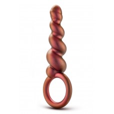 Коричневый анальный стимулятор Spiral Loop Copper Anal Plug - 13,3 см.