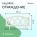 Белое декоративное ограждение MODERN (58х35 см) - 4 секции