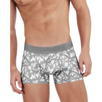 Серые мужские трусы-хипсы с растительным принтом Grace Trunks Серые мужские трусы-хипсы с растительным принтом Grace Trunks