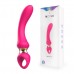 Розовый изогнутый вибромассажер Moon Vibrator - 21,1 см.