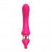 Розовый изогнутый вибромассажер Moon Vibrator - 21,1 см.