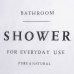 Белая штора для ванны с люверсами Shower (180х180 см)