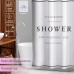 Белая штора для ванны с люверсами Shower (180х180 см)