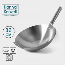 Сковорода-Wok из нержавеющей стали Hanna Knövell Chief, 6 л, d=36 см, с ручкой