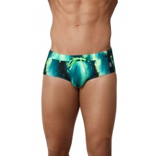 Зеленые плавки-брифы с принтом Torry Verde Swimsuit Brief