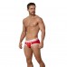 Красные трусы-брифы из перфорированной ткани Power Piping Brief