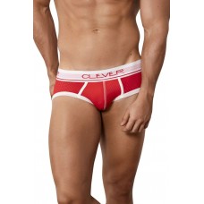 Красные трусы-брифы из перфорированной ткани Power Piping Brief