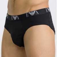 Набор из 3 черных трусов-брифов Emporio Armani Набор из 3 черных трусов-брифов Emporio Armani