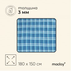 Коврик туристический Maclay, флис, 150х180х0.3 см, цвет МИКС