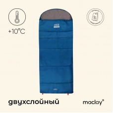 Спальный мешок maclay camping comfort summer, одеяло, 2 слоя, левый, 220х90 см, +10/+25°С