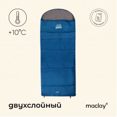 Спальный мешок maclay camping comfort summer, одеяло, 2 слоя, правый, 220х90 см, +10/+25°С