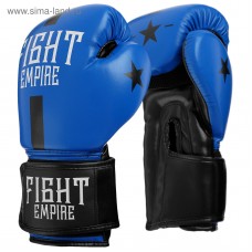 Перчатки боксёрские детские FIGHT EMPIRE, синие, размер 8 oz