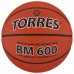 Баскетбольный мяч TORRES BM600, B10026, клееный, 8 панелей, р. 6, PU, бутиловая камера