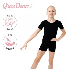 Купальник для гимнастики и танцев Grace Dance, р. 32, цвет чёрный!