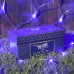 Гирлянда «Сеть» 2 × 1.5 м, IP44, УМС, прозрачная нить, 192 LED, свечение синее, 220 В