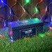 Гирлянда «Сеть» 2 × 3 м, IP44, УМС, прозрачная нить, 384 LED, свечение мульти, 220 В