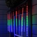 Гирлянда «Сосульки» 2.4 × 0.5 м, IP44, прозрачная нить, 96 LED, свечение мульти с эффектом стекания, 12 В