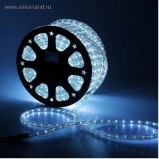 Световой шнур Luazon Lighting 13 мм, IP65, 100 м, 36 LED/м, 220 В, 2W, постоянное свечение, свечение белое