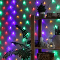 Гирлянда «Сеть» 1.6 × 1.6 м, IP20, прозрачная нить, 144 LED, свечение мульти, 8 режимов, 220 В Гирлянда «Сеть» 1.6 × 1.6 м, IP20, прозрачная нить, 144 LED, свечение мульти, 8 режимов, 220 В
