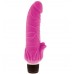 Розовый вибратор с лепестками у основания PURRFECT SILICONE CLASSIC 7INCH PINK - 18 см.