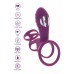 Фиолетовая эрекционная вибронасадка Halo Halo C-Ring Sleeve