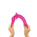 Ярко-розовый двусторонний фаллоимитатор Switch Plug-In Semi-Realistic Size L
