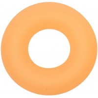Оранжевое люминесцентное эрекционное кольцо Glow-In-The-Dark Liquid Silicone Prolong Medium Ring