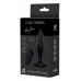 Черная анальная вибропробка Angelina Remote Rotating Plug - 14 см.