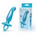 Голубая анальная пробка для массажа простаты Hither Silicone Prostate Plug - 14,3 см.