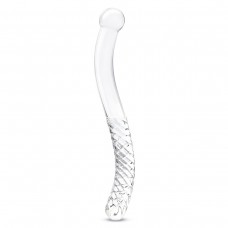 Стеклянный фаллоимитатор 11’’ Glass Pelvic Wand Double Ended - 28 см.