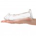 Прозрачный стеклянный фаллоимитатор 6’’ Glass Dildo With Veins & Flat Base - 15,2 см.