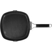 Сковорода-гриль квадр. «Проотель»;алюм.литой,пластик;,H=4,L=28,B=28см;черный Сковорода-гриль квадр. «Проотель»;алюм.литой,пластик;,H=4,L=28,B=28см;черный