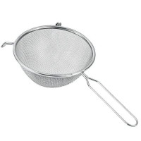 Сито с ручкой;сталь нерж.;D=18,L=34см;стальной