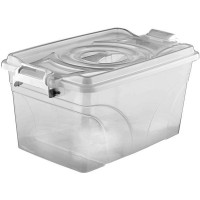 Контейнер для продуктов с крышкой  ;полипроп.;19л;,H=23,L=47,B=29см;прозр.