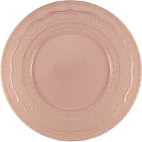 Блюдо «Скалистос»;керамика;D=33,H=3см;розов.