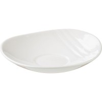 Блюдце «Органикс»;фарфор;D=150,H=25мм;белый