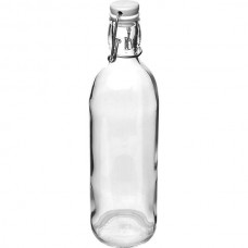 Бутылка «Эмилия» с пробкой;стекло,пластик;1л;D=85,H=290мм