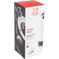 Мельница для перца «Аляска» электрическая (батарейки);акрил;,H=17,B=5см;прозр.,белый
