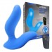 Синий вибромассажер простаты 3,5’’ Remote Control Curve P-spot Massager - 12 см.