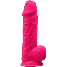 Ярко-розовый фаллоимитатор Model 1 - 21,5 см.