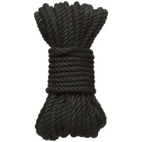 Черная верёвка для связывания и фиксации Bind&Tie - 9,14 м.