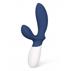 Синий вибромассажер простаты Lelo Loki Wave 2 - 19,6 см.